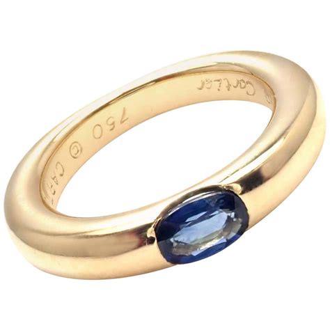 cartier ellipse ring sapphire